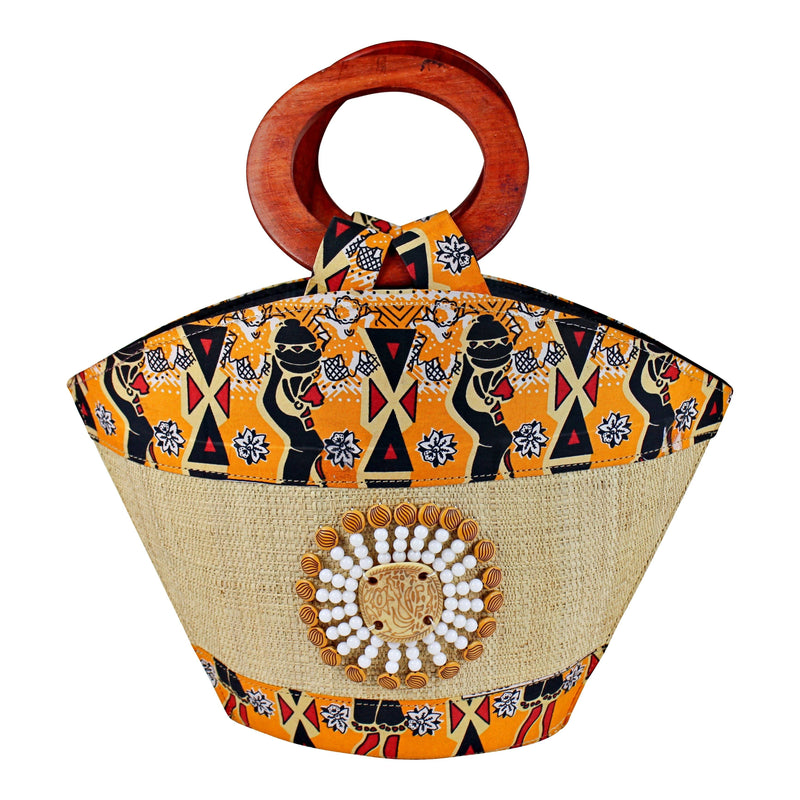 African Hand Woven Raffia Fibers Handbag (Big) - Afrilege