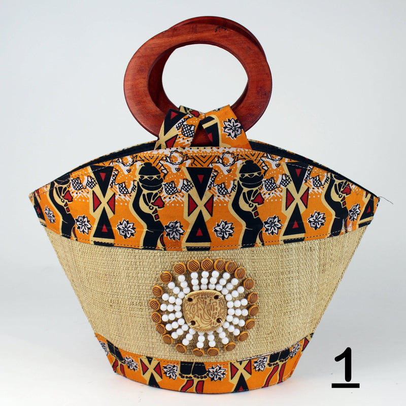 African Hand Woven Raffia Fibers Handbag (Big) - Afrilege