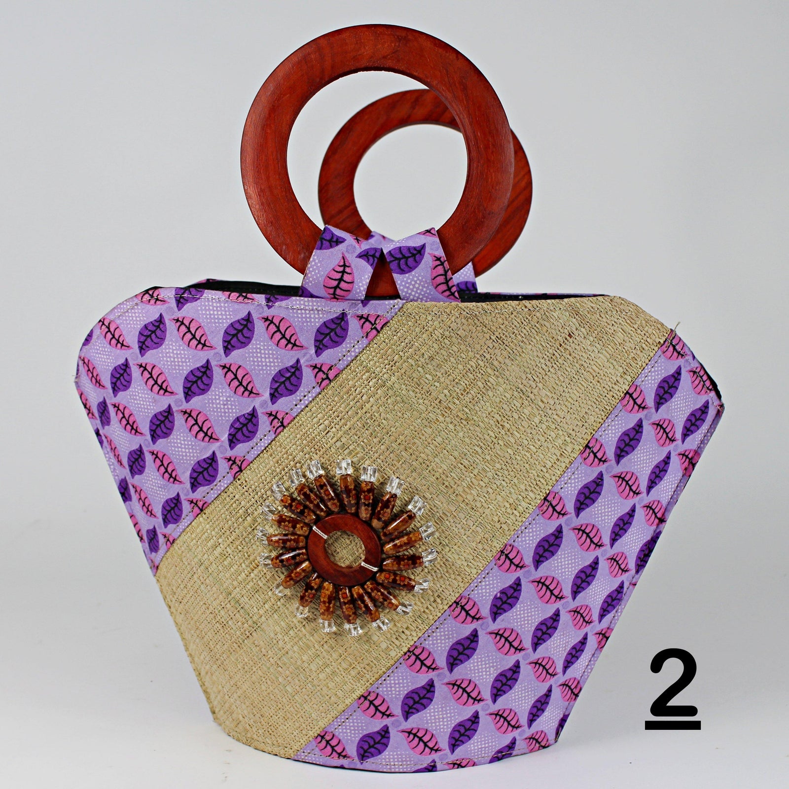 African Hand Woven Raffia Fibers Handbag (Big) | Afrilege