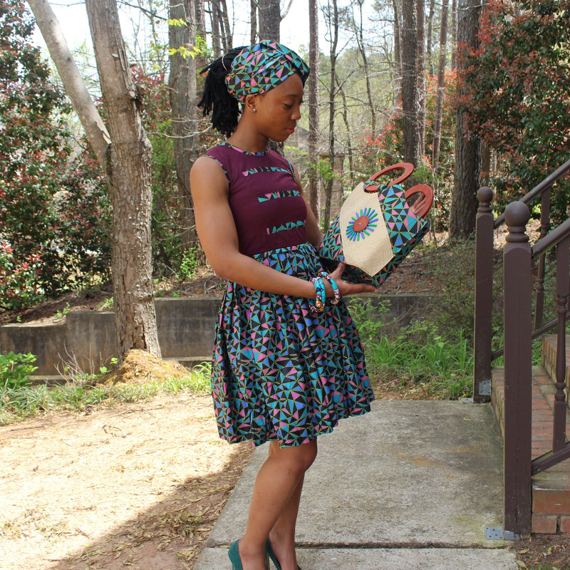 African Hand Woven Raffia Fibers Handbag (Meduim) - Afrilege