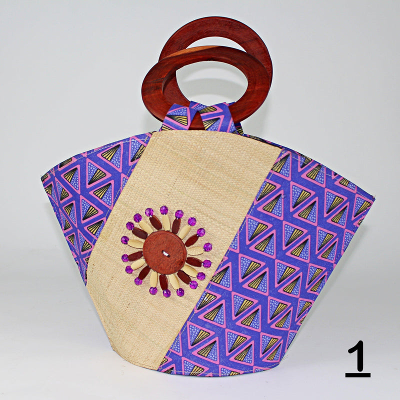 African Hand Woven Raffia Fibers Nina Handbag (Big) - Afrilege