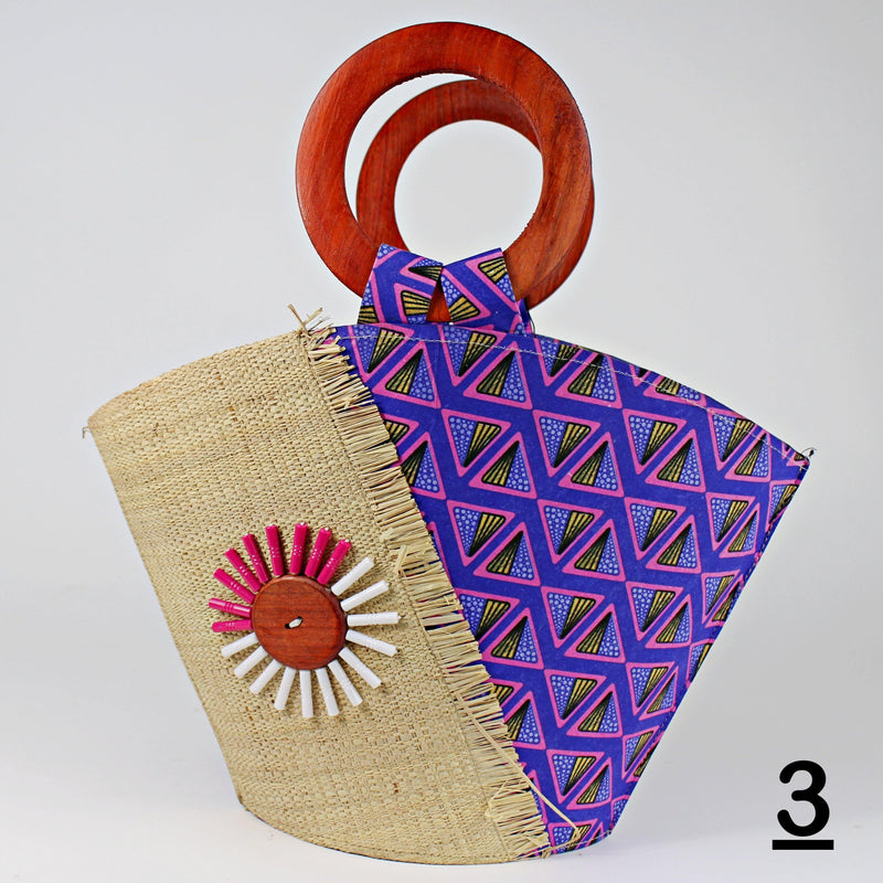 African Hand Woven Raffia Fibers Nina Handbag (Big) - Afrilege