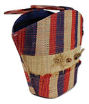 African Handmade Raffia Fibers Basket Handbag - Afrilege