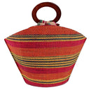 African Handmade Raffia Fibers Basket Handbag - Afrilege