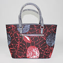 African Print Bag with Purse - Brown / Gray / Red - Afrilege