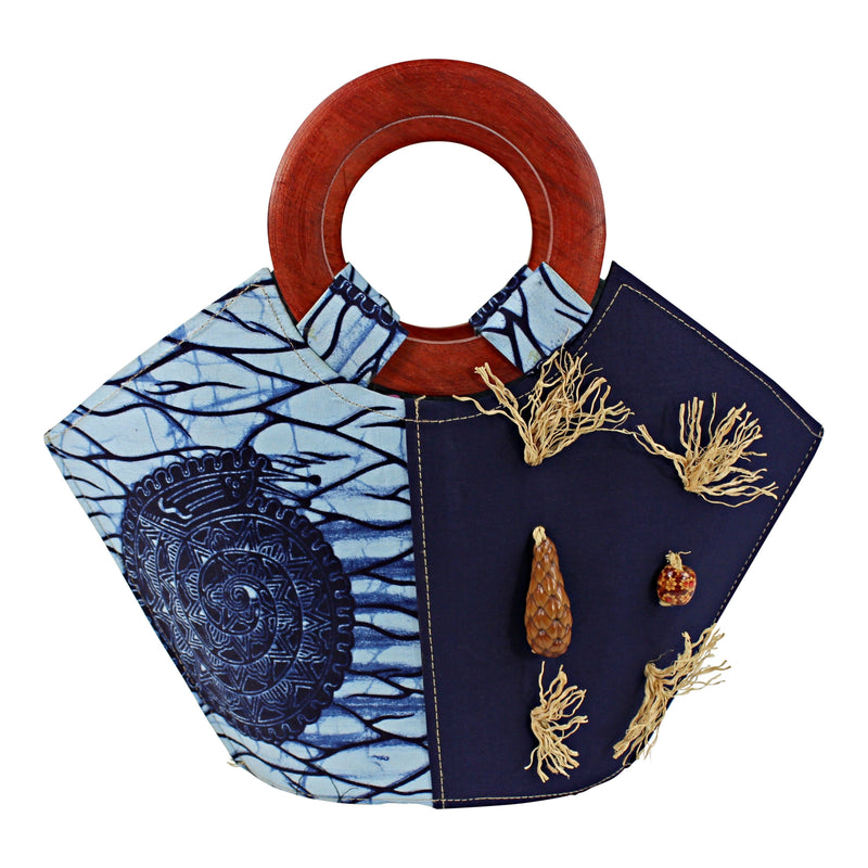 Akin African Hand Woven Raffia Fibers Handbag (Small) - Afrilege