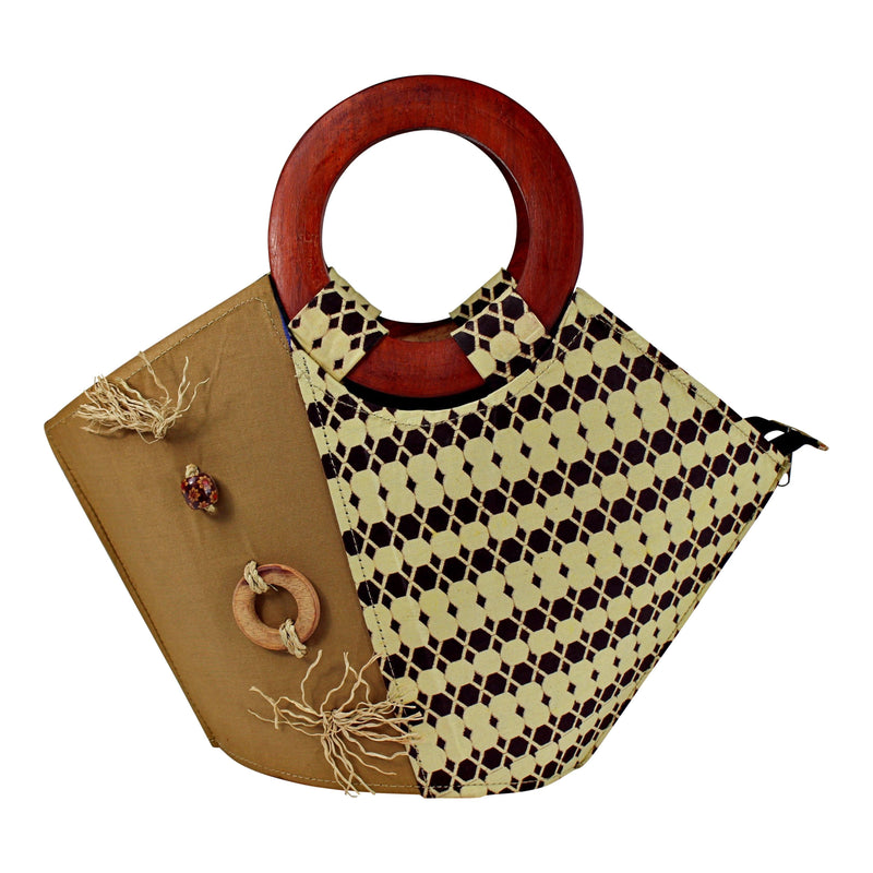 Aveye African Hand Woven Raffia Fibers Handbag (Small) - Afrilege