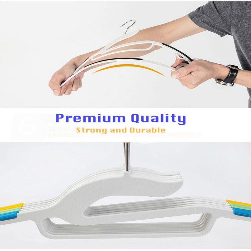 Premium Non-Slip Space Saver Plastic Hangers - Afrilege