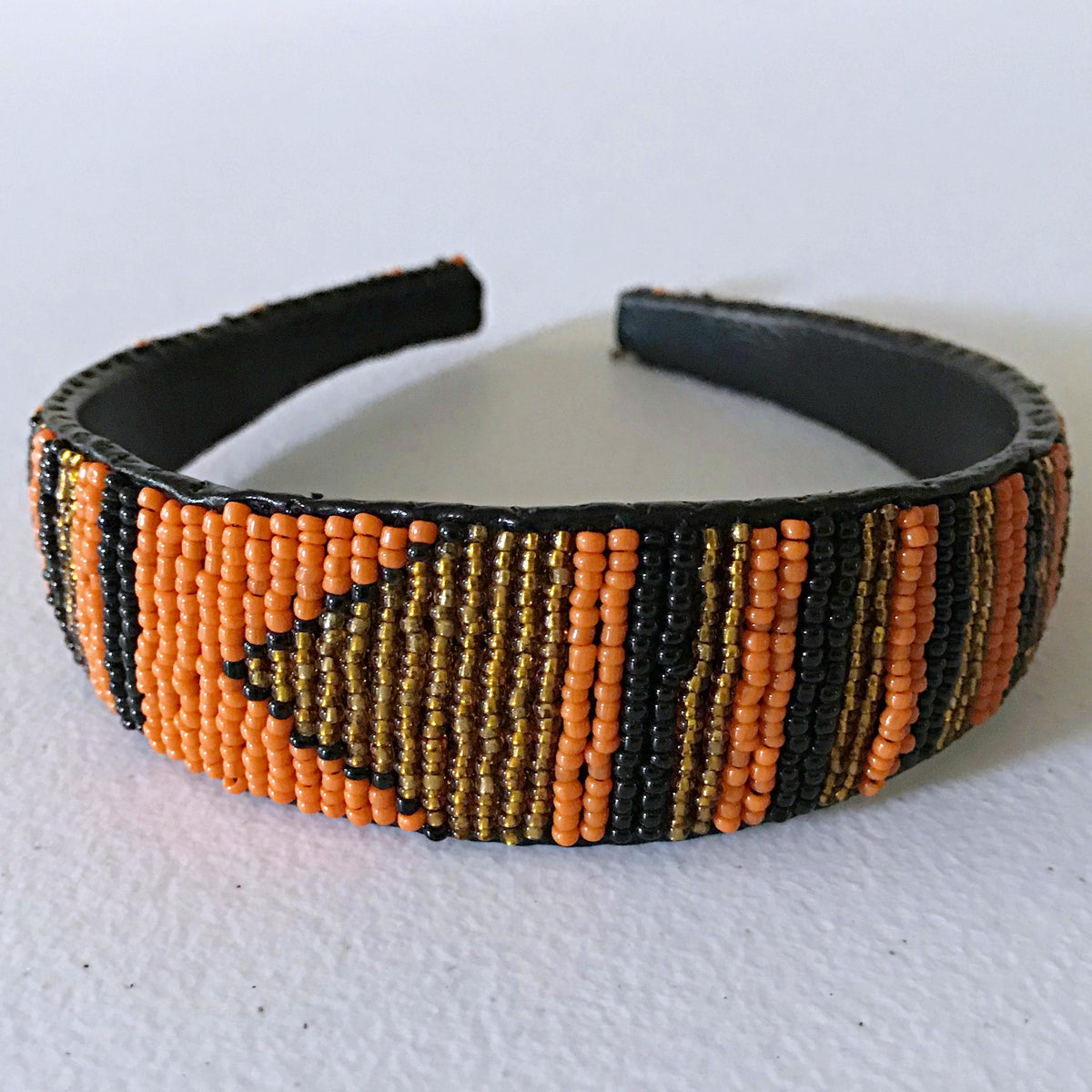 Brown Beaded Multi-Strand headband Amazon.com : Wosois African Headband Beaded Jamaican Costume  main image 2