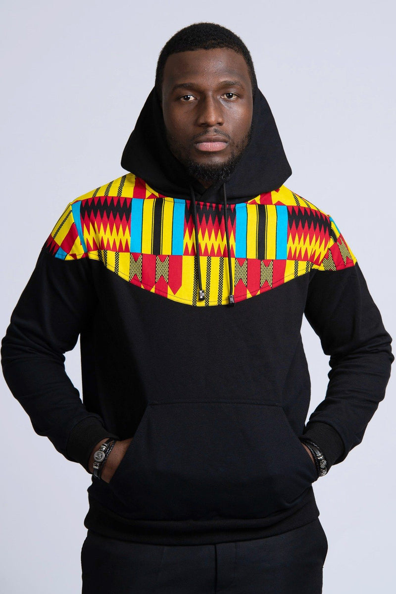 Unisex African Kente Hoodie Sweatshirt - Afrilege