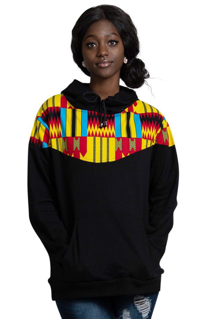 Unisex African Kente Hoodie - Afrilege