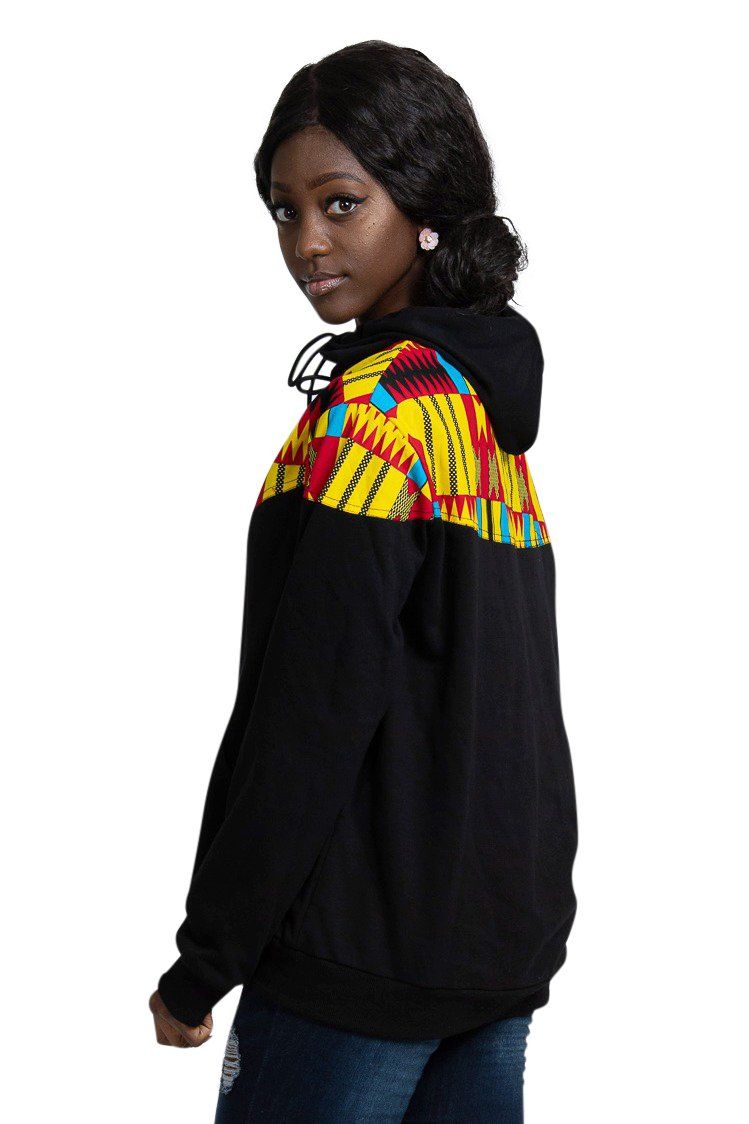 Unisex African Kente Hoodie - Afrilege