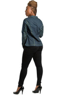 Kellan Women's African Print Denim Jackets - Afrilege