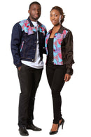Kellan Men's African Print Denim Jackets - Afrilege