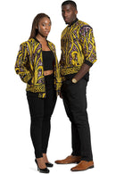 Unisex African Print Bomber Jacket - Afrilege