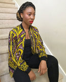 Unisex African Print Bomber Jacket - Afrilege