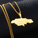 Jamaica Map Pendant Necklace - Afrilege