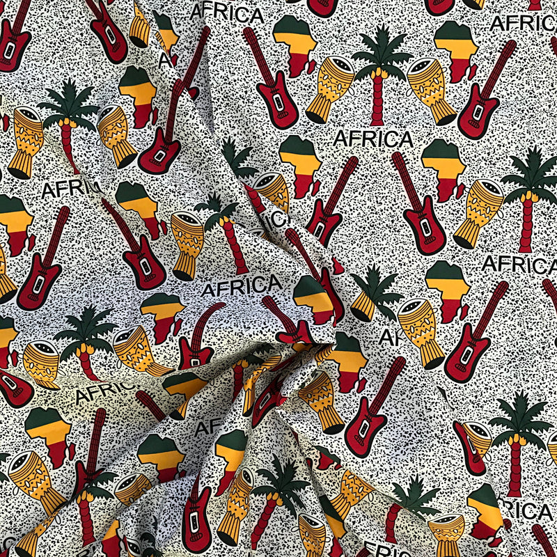 Amelia Satin Silk African print fabric ( Per Yard ) - Afrilege