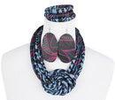 Bami African Print Fabric Ankara Knot Jewelry Set ( Necklace - Bracelets - earrings) - Afrilege