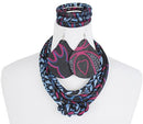 Bami African Print Fabric Ankara Knot Jewelry Set ( Necklace - Bracelets - earrings) - Afrilege