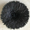 28" Authentic Bamileke Juju hat wall decor - Black / Deep brown - Afrilege