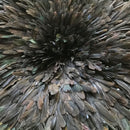 28" Authentic Bamileke Juju hat wall decor - Black / Deep brown - Afrilege