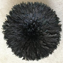 28" Authentic Bamileke Juju hat wall decor - Black / Deep brown - Afrilege