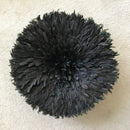 28" Authentic Bamileke Juju hat wall decor - Black / Deep brown - Afrilege