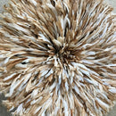 29" Light Brown Bamileke Juju Hat from Cameroon - Afrilege