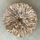 29" Light Brown Bamileke Juju Hat from Cameroon - Afrilege