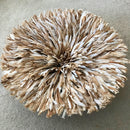 29" Light Brown Bamileke Juju Hat from Cameroon - Afrilege