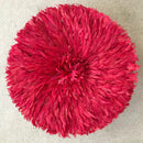 29" Red Bamileke Juju Hat from Cameroon - Afrilege