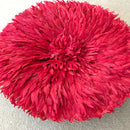 29" Red Bamileke Juju Hat from Cameroon - Afrilege