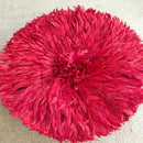 29" Red Bamileke Juju Hat from Cameroon - Afrilege