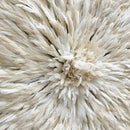 30" Authentic Bamileke Juju hat wall decor - white / ivory - Afrilege