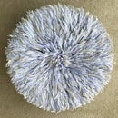 30" Light Blue Purple Authentic Bamileke Juju Hat from Cameroon - Afrilege