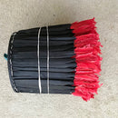 30" Red Authentic Bamileke Juju Hat from Cameroon - Afrilege