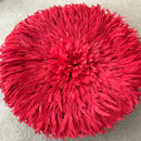 30" Red Authentic Bamileke Juju Hat from Cameroon - Afrilege