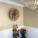 29" Light Brown Bamileke Juju Hat from Cameroon - Afrilege