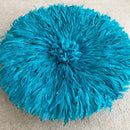 31" Sky Blue Authentic Bamileke Juju Hat from Cameroon - Afrilege