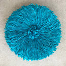 31" Sky Blue Authentic Bamileke Juju Hat from Cameroon - Afrilege