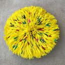 31" Yellow Authentic Bamileke Juju Hat from Cameroon - Afrilege