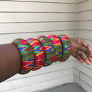 Subira Large Ankara Bangles Bracelets - Afrilege