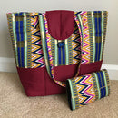 Nahili Kente African Print shoulder bag - Afrilege
