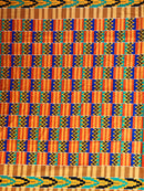 Satin Silk Kente African print fabric - Afrilege