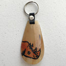 African Horn Maasai Rhino keychains - Afrilege