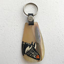 African Horn Maasai Zebra keychains - Afrilege