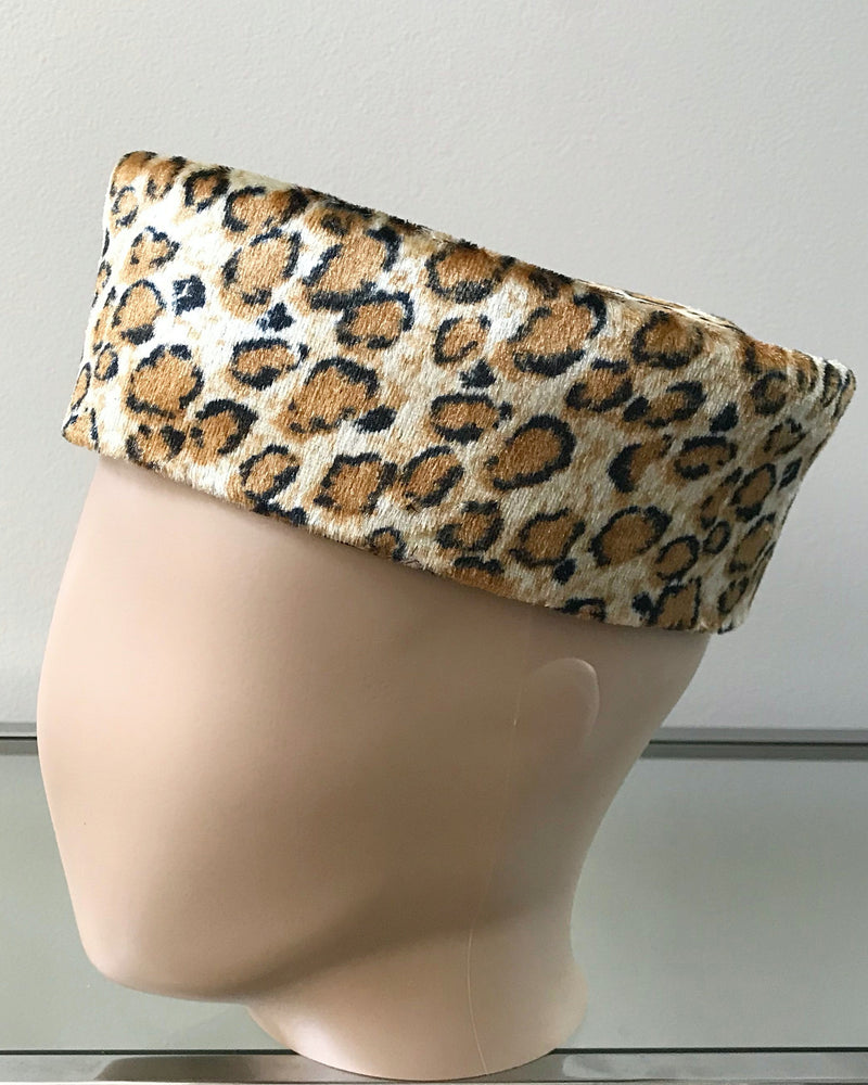 Leopard velvet hat for men - Afrilege