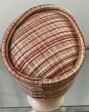 Straw Print  African Kufi hat for men - Afrilege