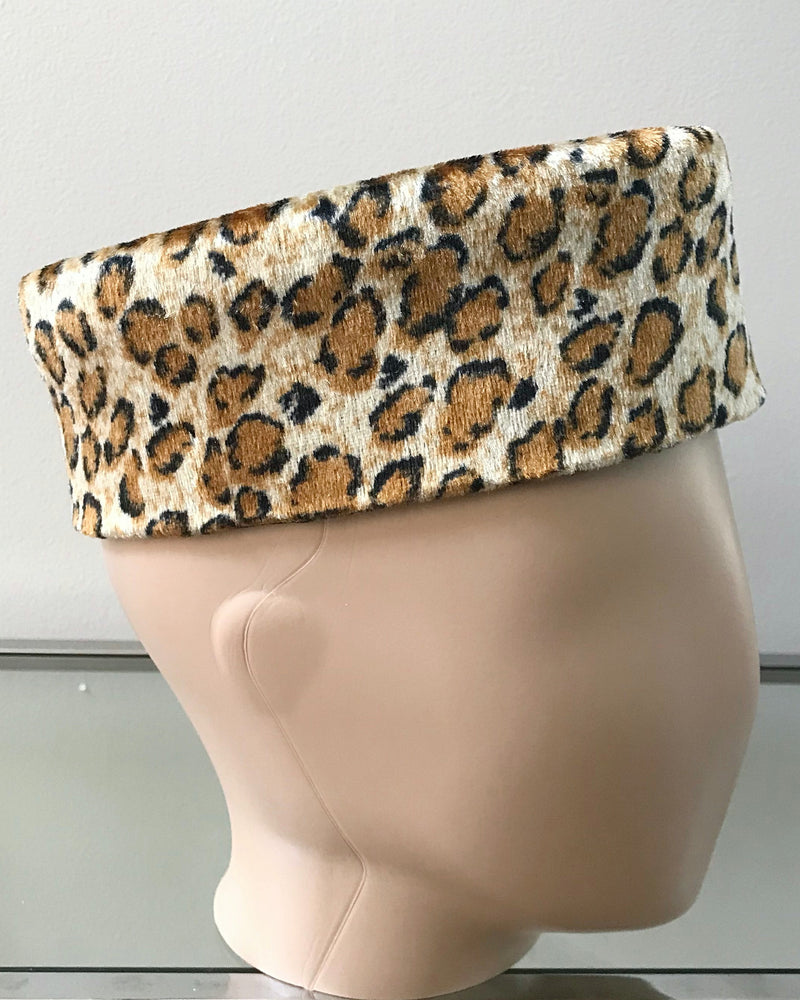 Leopard velvet hat for men - Afrilege